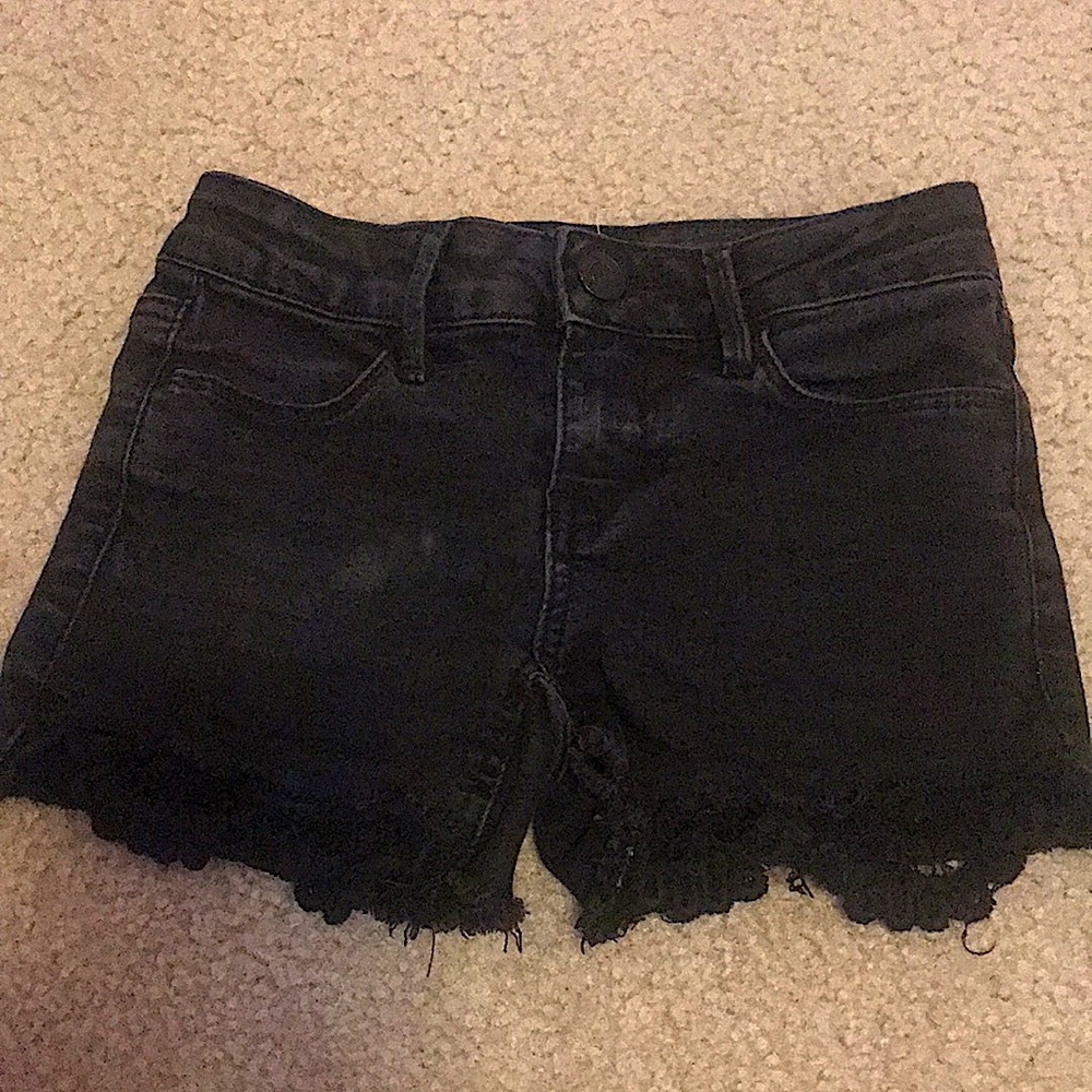 Black girls jean shorts